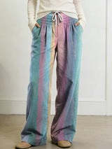 Women's Geometry Color Splicing Gradient Art Print Casual Pants