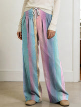 Women's Geometry Color Splicing Gradient Art Print Casual Pants