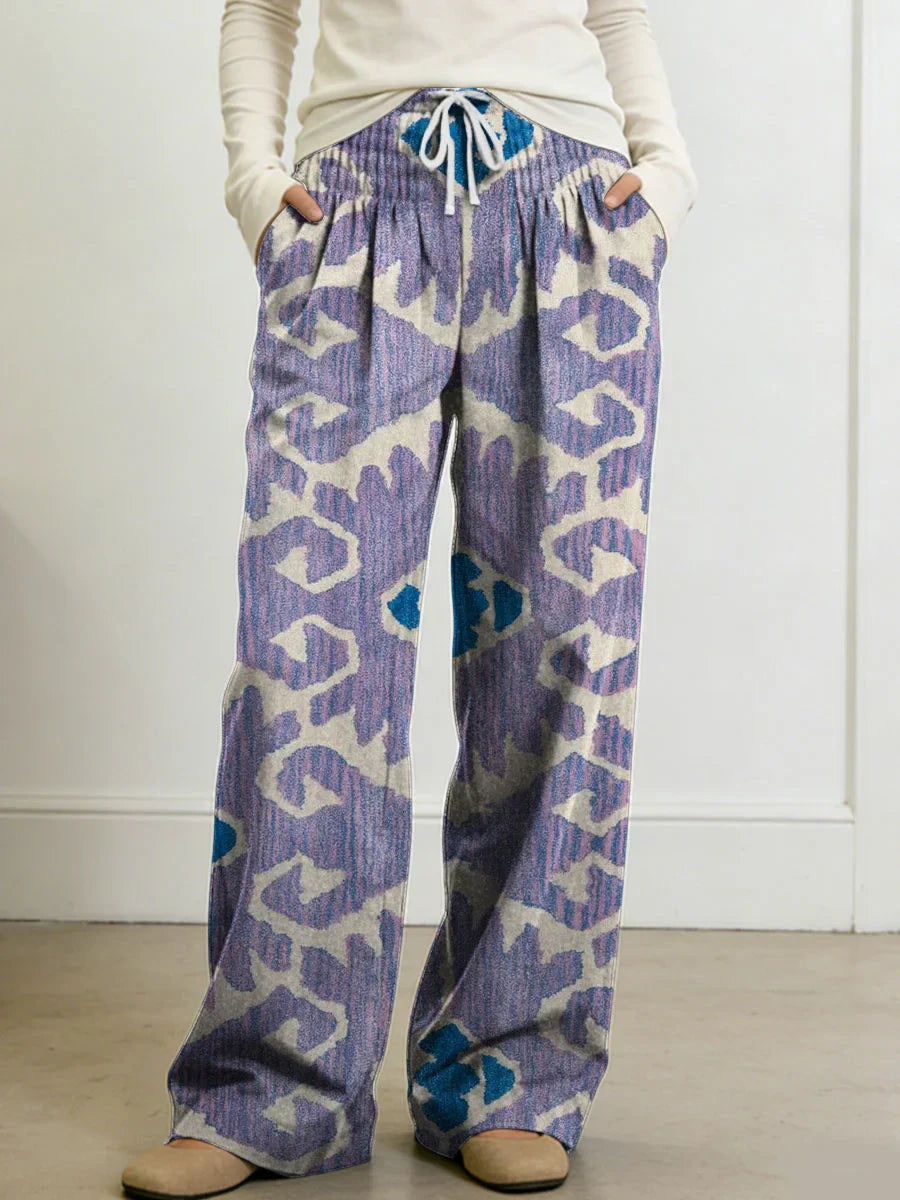 Women's Geometry Color Splicing Gradient Art Print Casual Pants