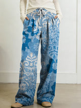 Women's Geometry Color Splicing Gradient Art Print Casual Pants