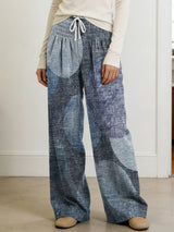 Women's Geometry Color Splicing Gradient Art Print Casual Pants