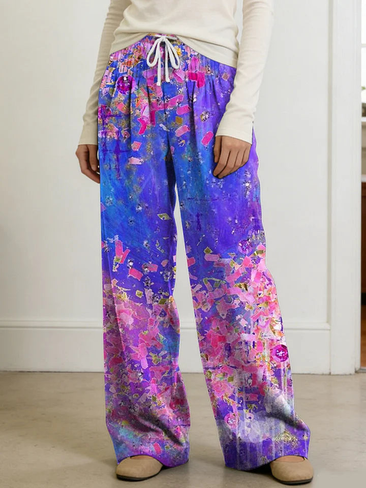 Women's Flowers Floral Patterns Art Print Casual Pants